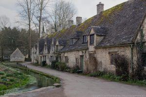 Arlington Row in Bibury, a row of old cottages